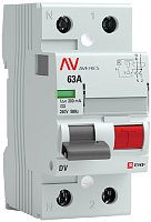 Выключатель дифференциального тока УЗО EKF Averes DV 2п 63А 300мА 10кА тип AC